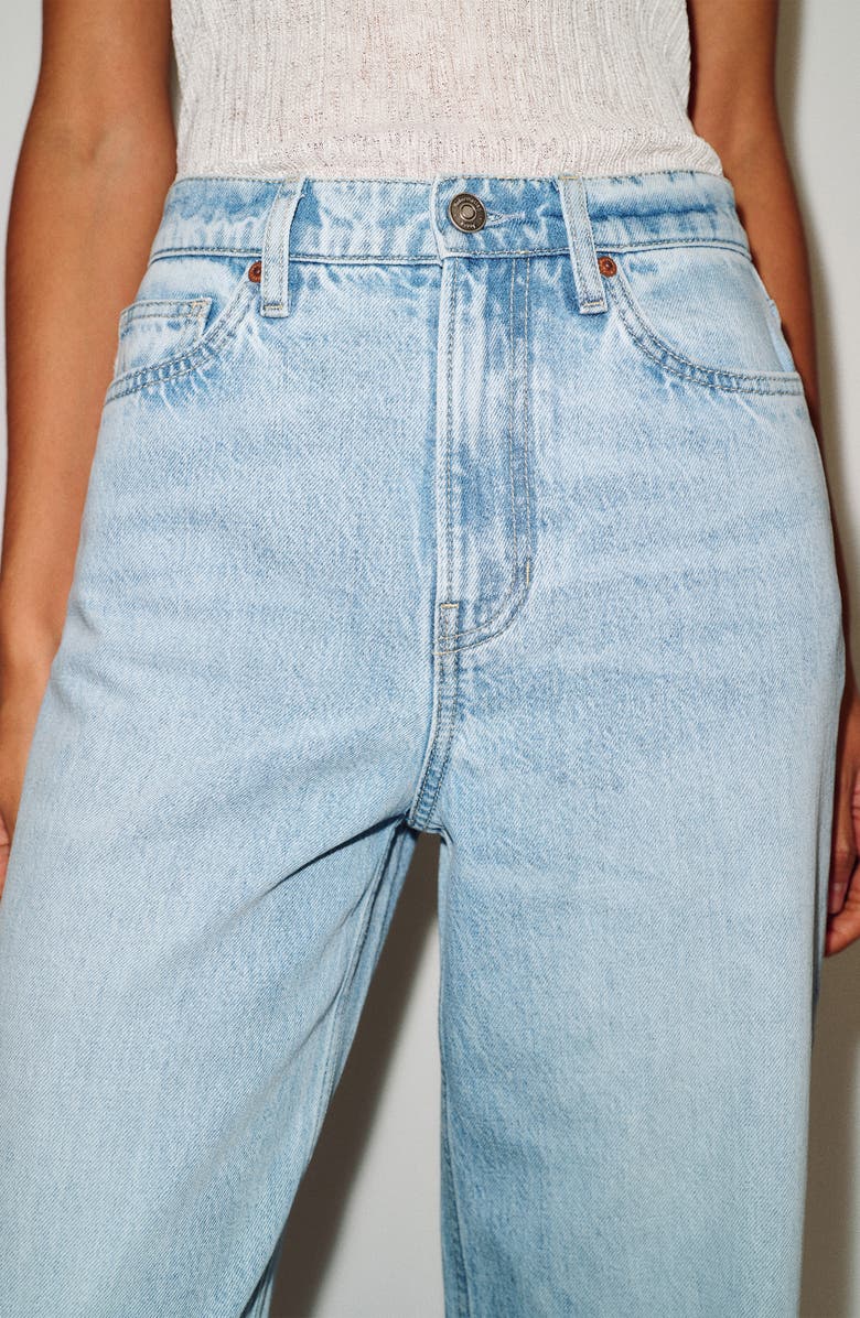 Reformation Cary Slouchy High Rise Wide Leg Jeans, Alternate, color, Dory