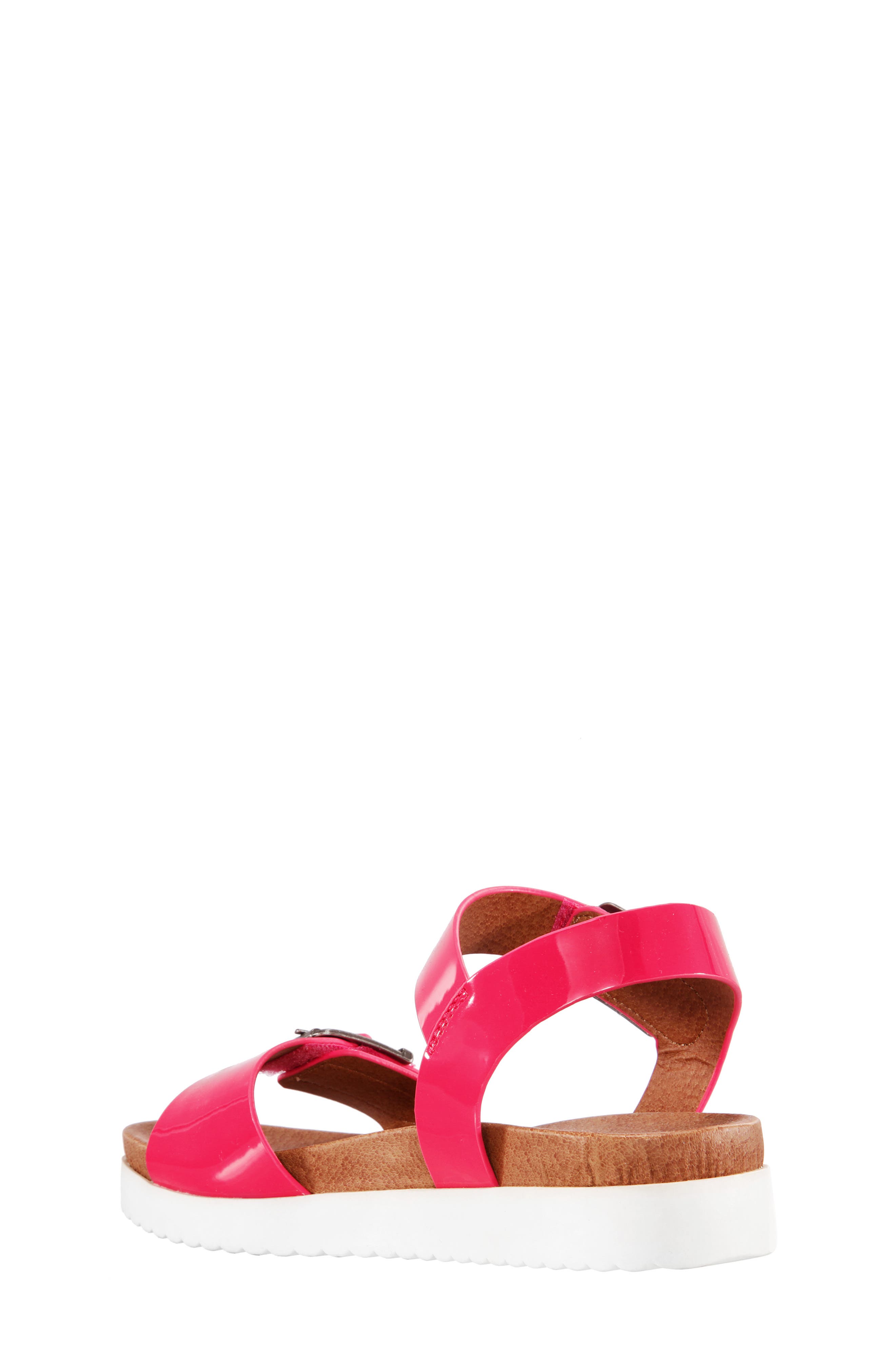 Jacklin3 Quarter Strap Sandal, Alternate, color, CORAL PATENT