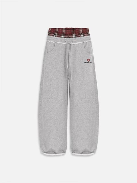 Double Waist Baggy Sweatpants