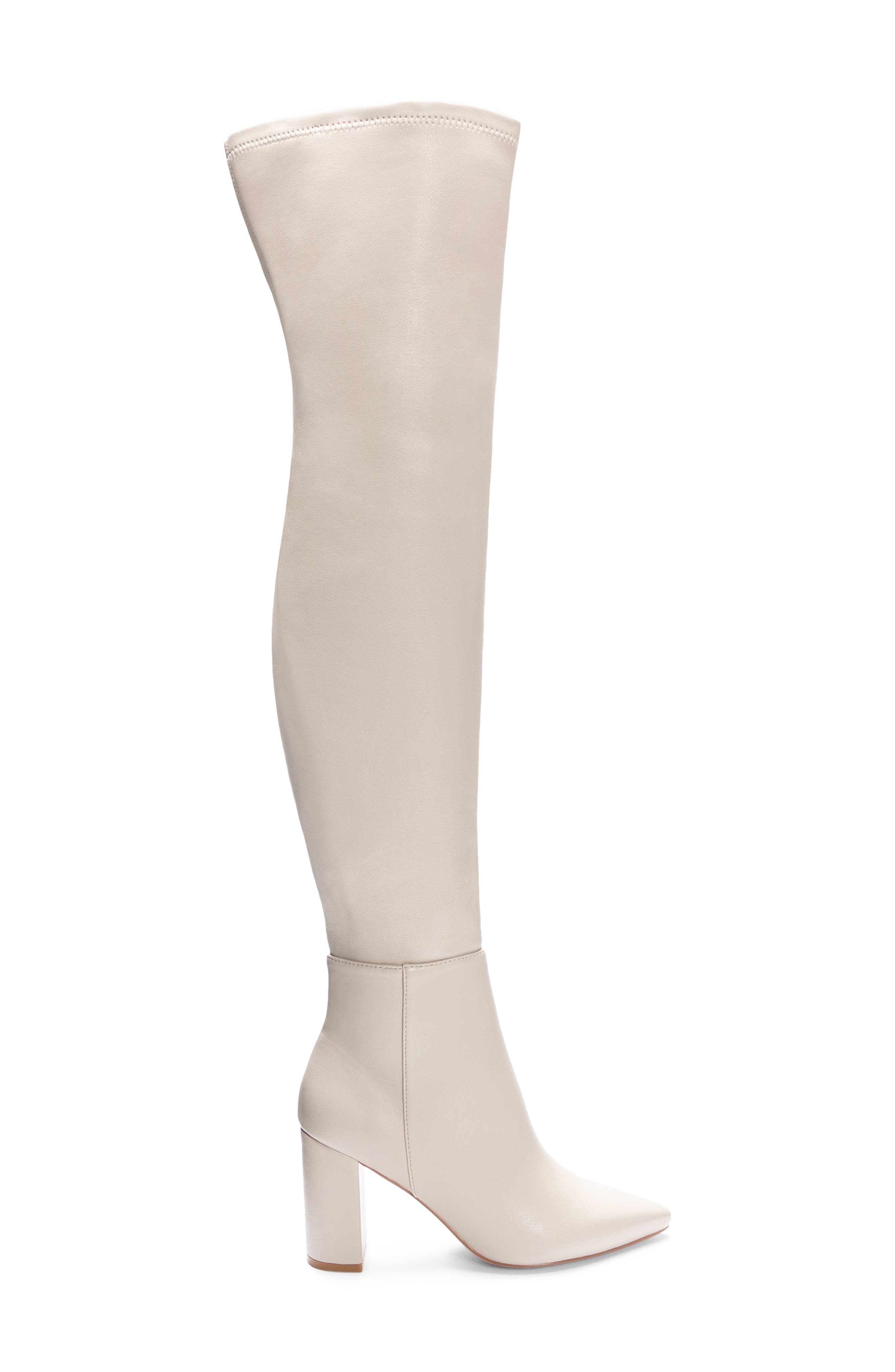 Chinese Laundry Fun Times Over the Knee Boot, Alternate, color, Cream