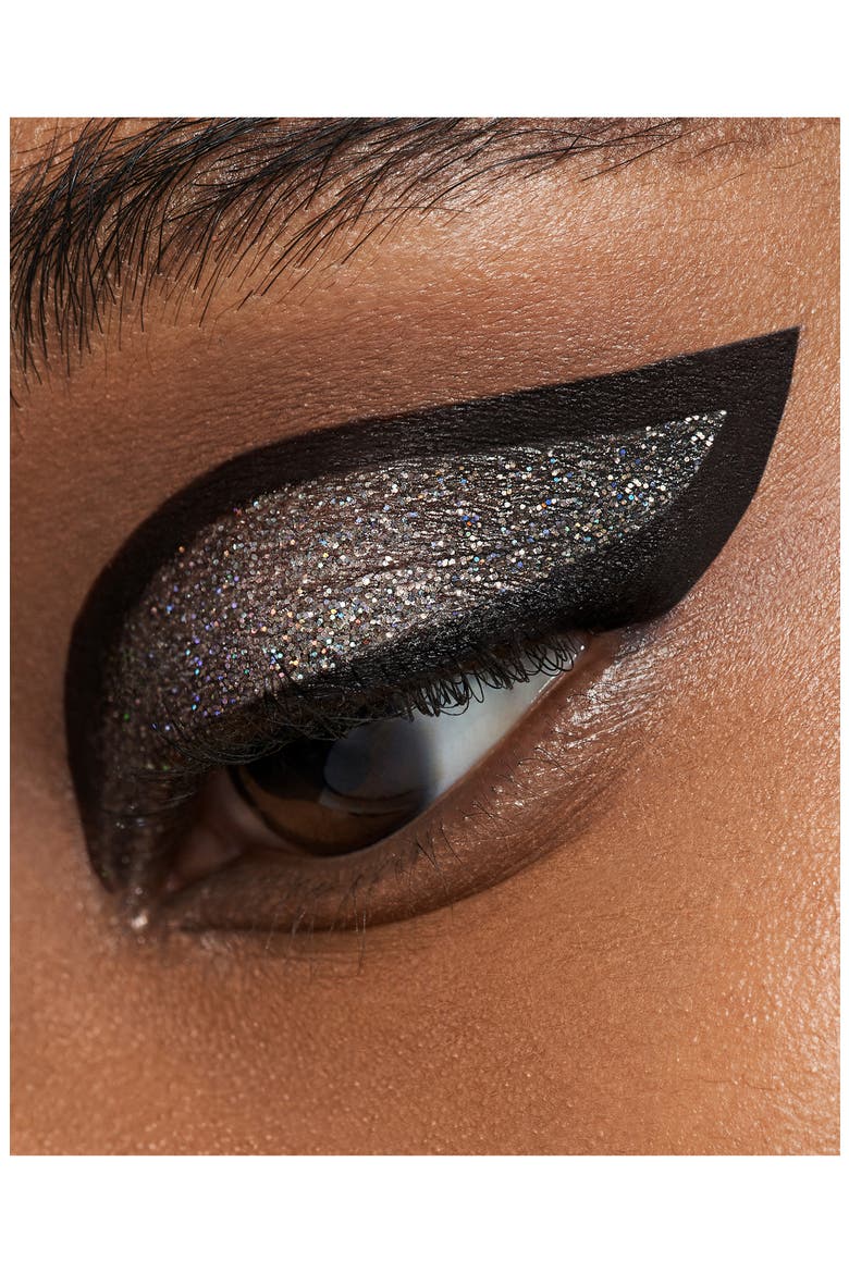 Double Dip Suede Shade and Glitter & Glow Liquid Eyeshadows, Alternate, color, BLACK OUT