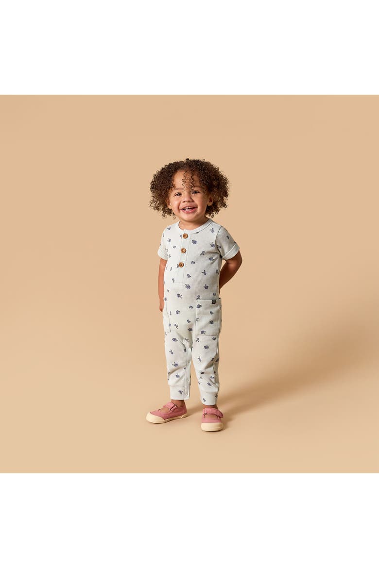 Short Sleeve Long Romper, Alternate, color, Sky Blueberry