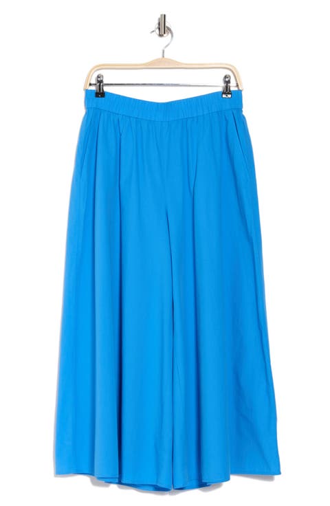 Organic Cotton Crop Extra Wide Leg Pants (Petite)