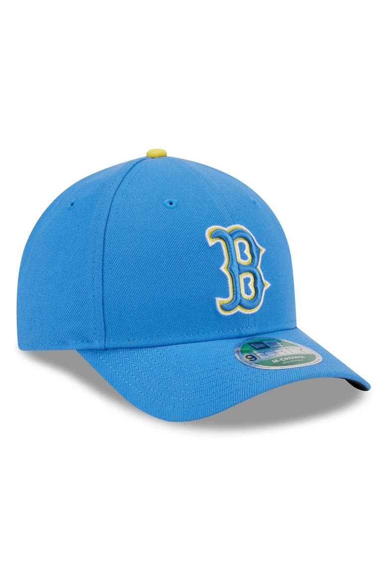 Men's New Era  Light Blue Boston Red Sox Player Replica 9FORTY Adjustable Hat, Alternate, color, Light Blue