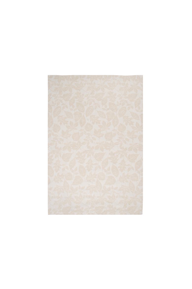 Warm Harvest Leaves Towel, Alternate, color, Beige