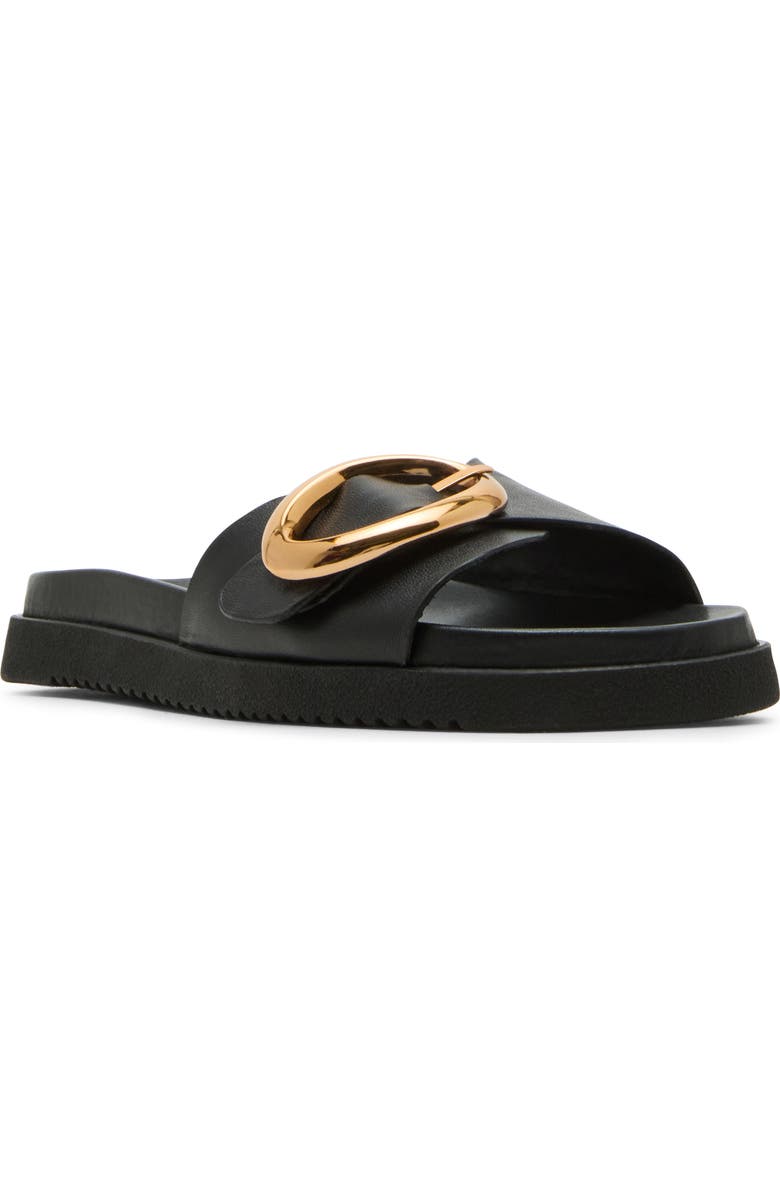 Steve Madden Mandie Slide Sandal, Main, color, Black Leather
