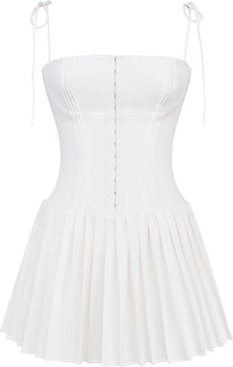 Marcy Pintuck Corset BodiceMinidress