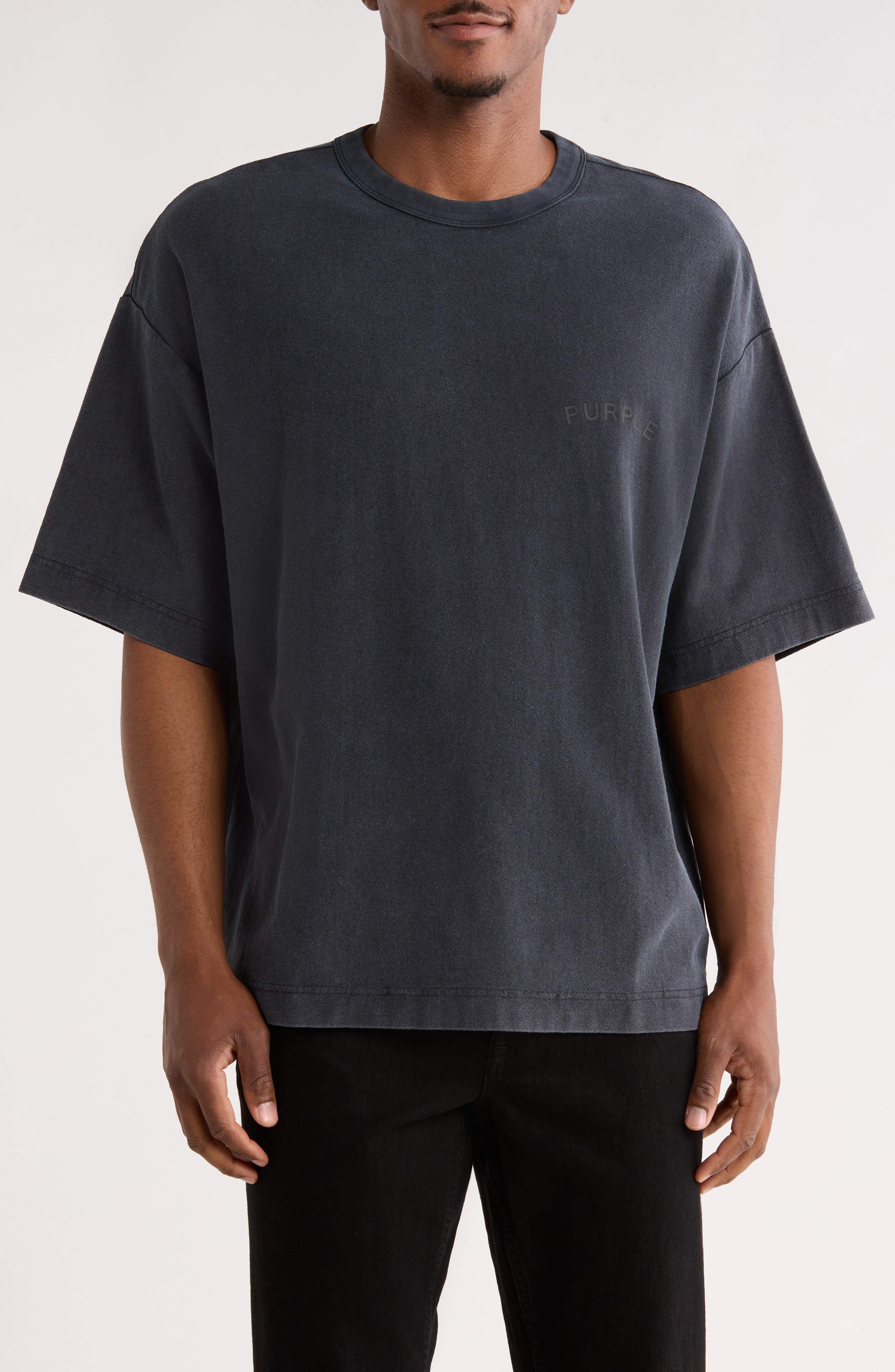 PURPLE BRAND Textured Cotton Jersey T-Shirt
