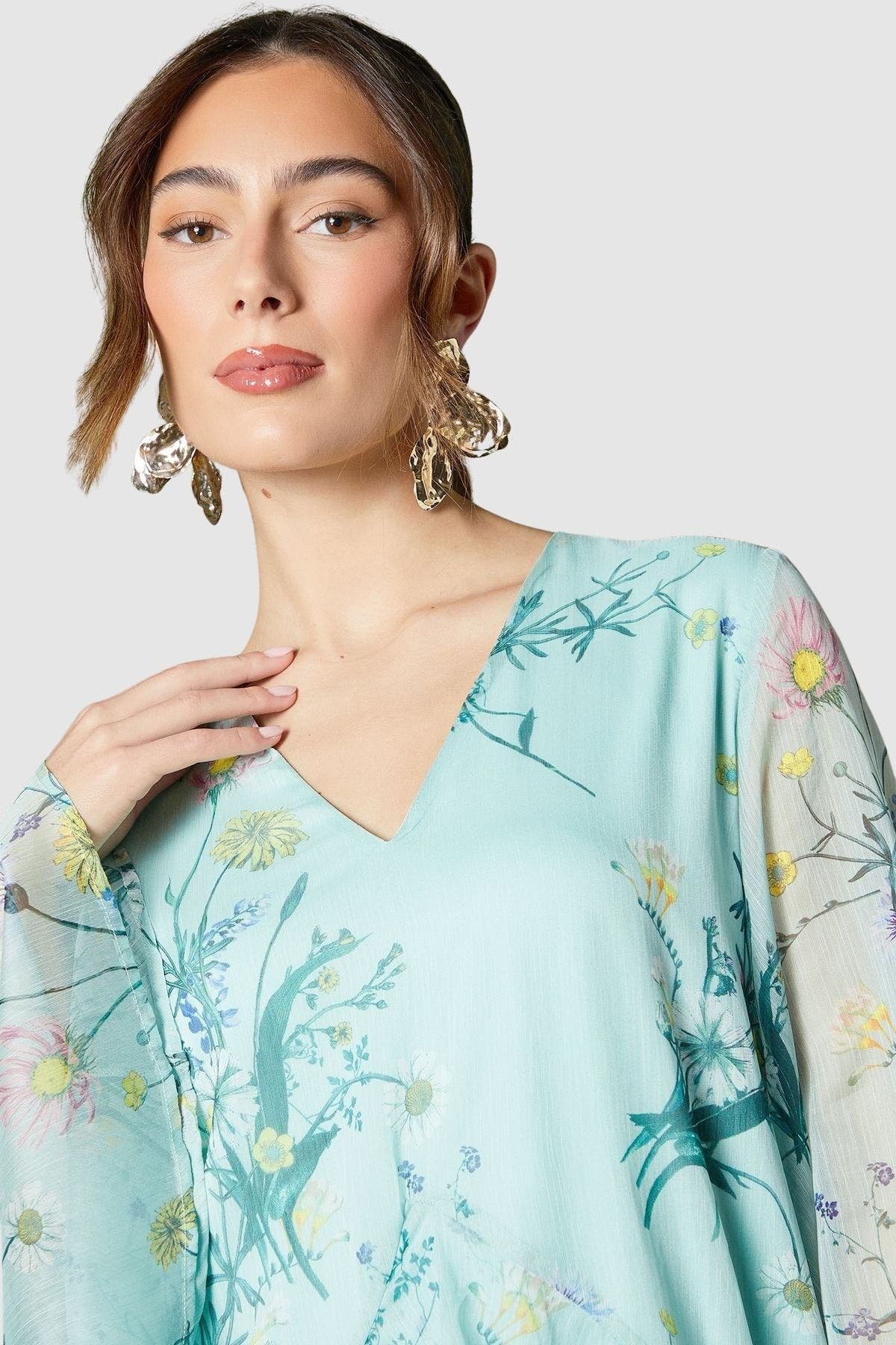 Volume Frill Maxi Dress - image 2