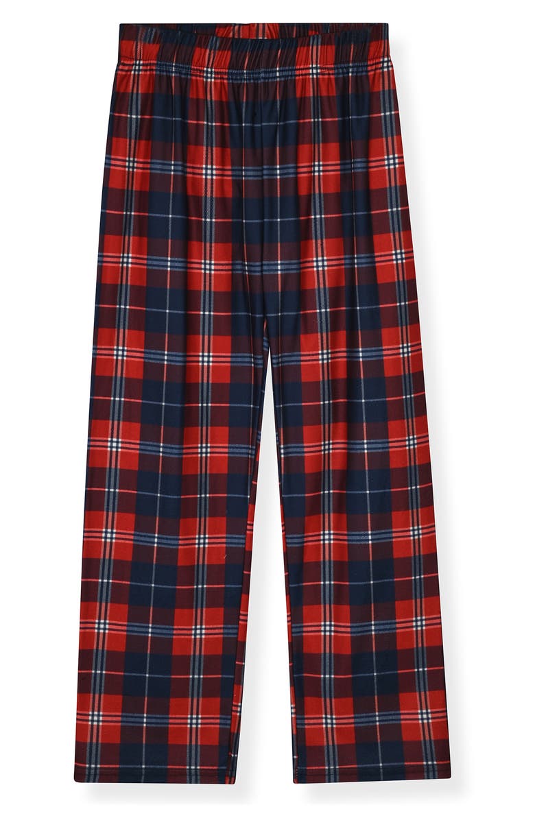 SLEEP ON IT Kids' Plaid 2-Piece Pajamas, Alternate, color, Red