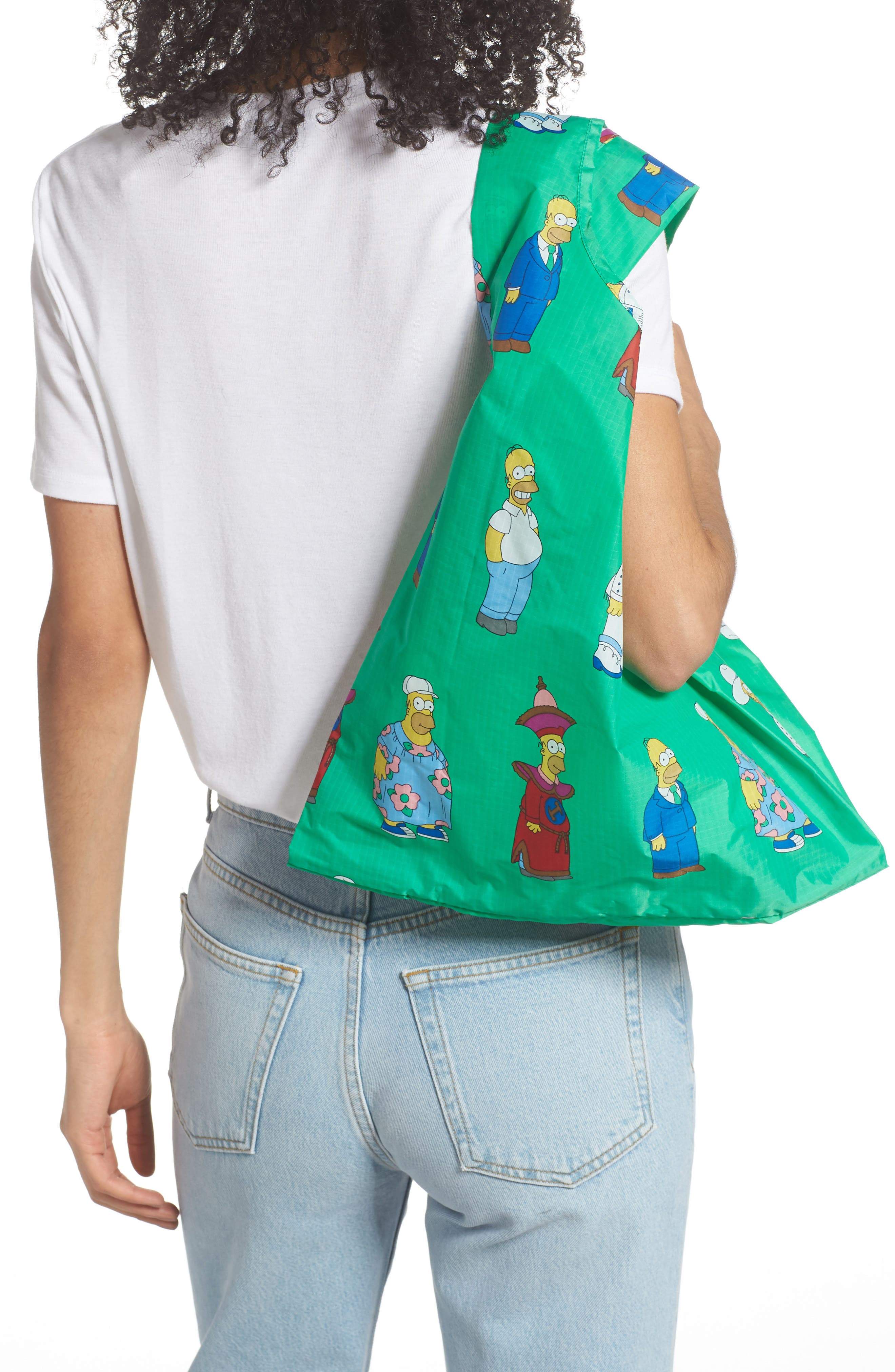 Baggu The Simpsons Standard Baggu Ripstop Nylon Tote, Alternate, color, 
