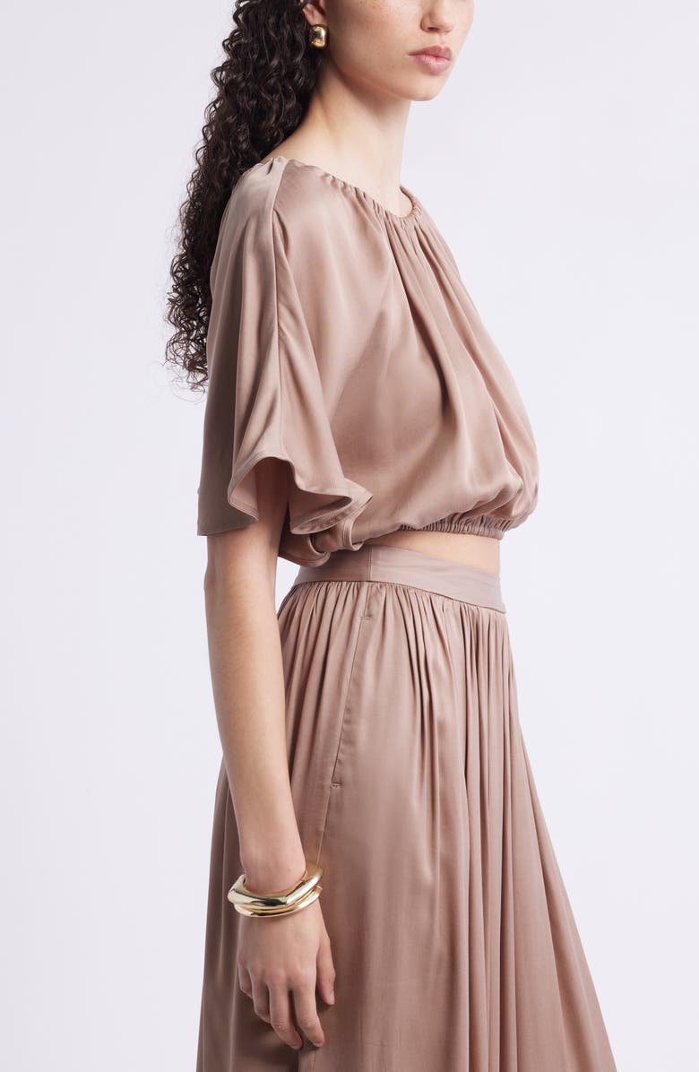 Flutter Sleeve Crop Top