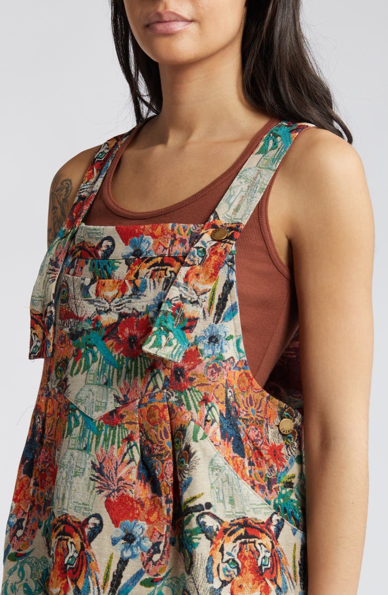 Dressed in Lala Tiger Jacquard Pinafore, Alternate, color, 