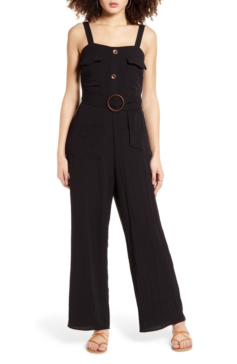 Band of Gypsies Geneva Sleeveless Jumpsuit, Main, color,