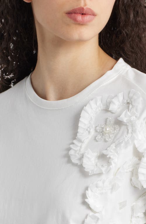 Shop Nikki Lund Celine Flower Appliqué Top