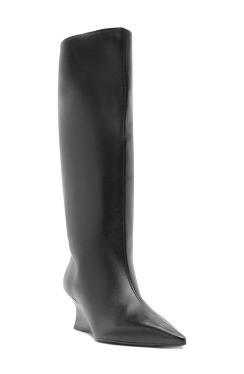 Courtney Knee High Wedge Boot