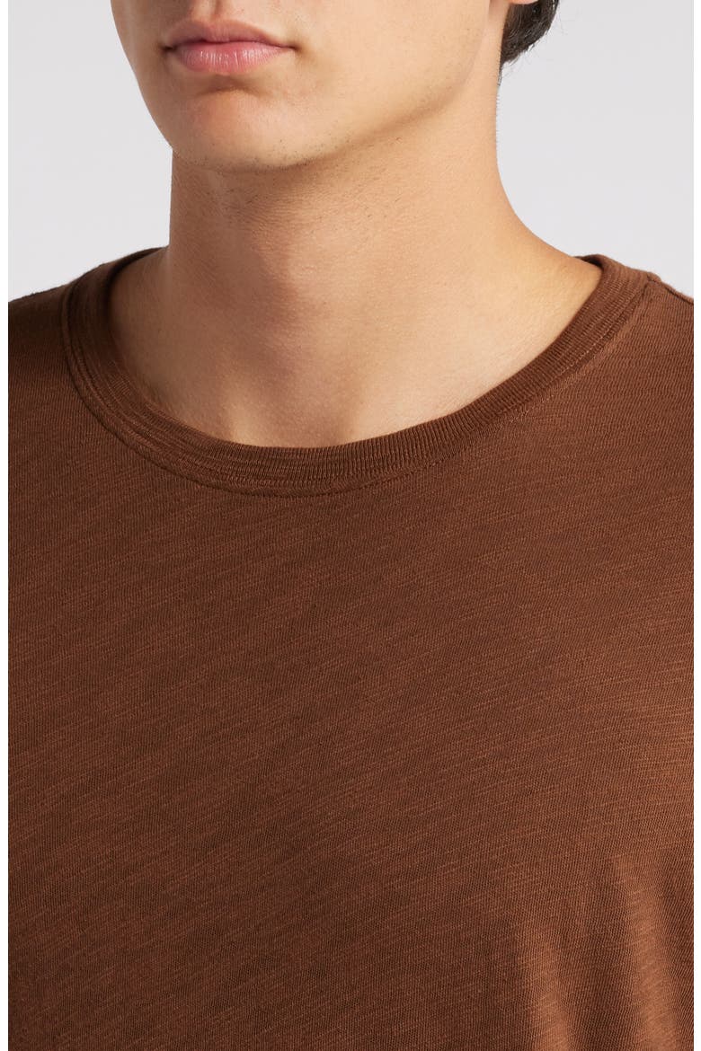 Destroyed Long Sleeve T-Shirt, Alternate, color, PECAN BROWN