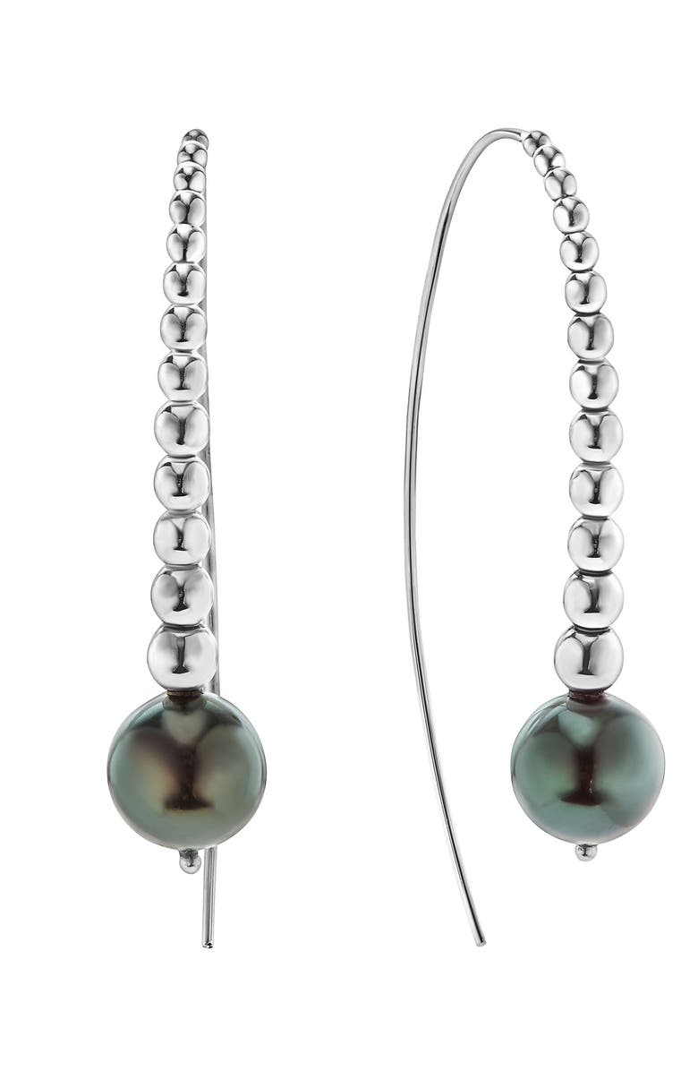 LAGOS Threader Pearl Earrings, Alternate, color,