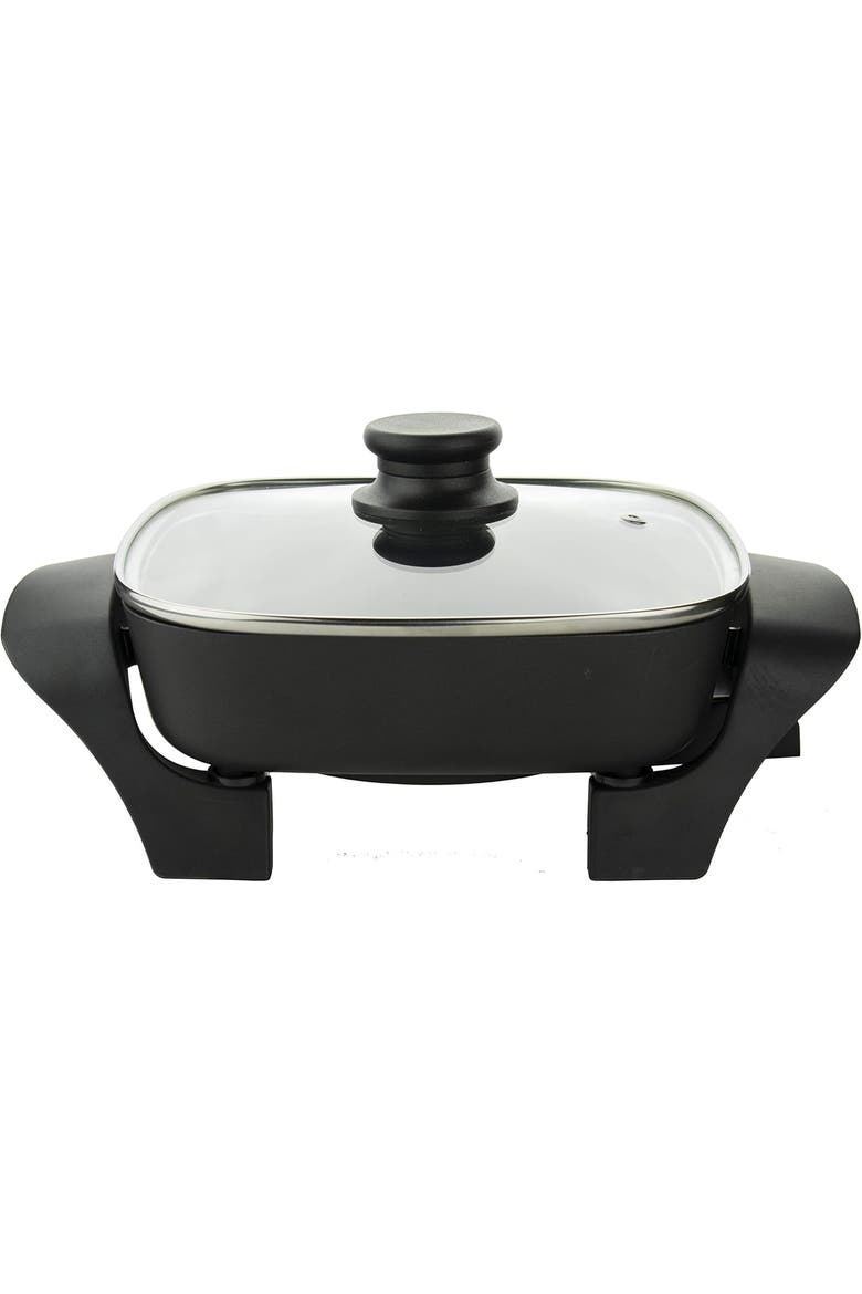 Electric Skillet, Alternate, color, Black