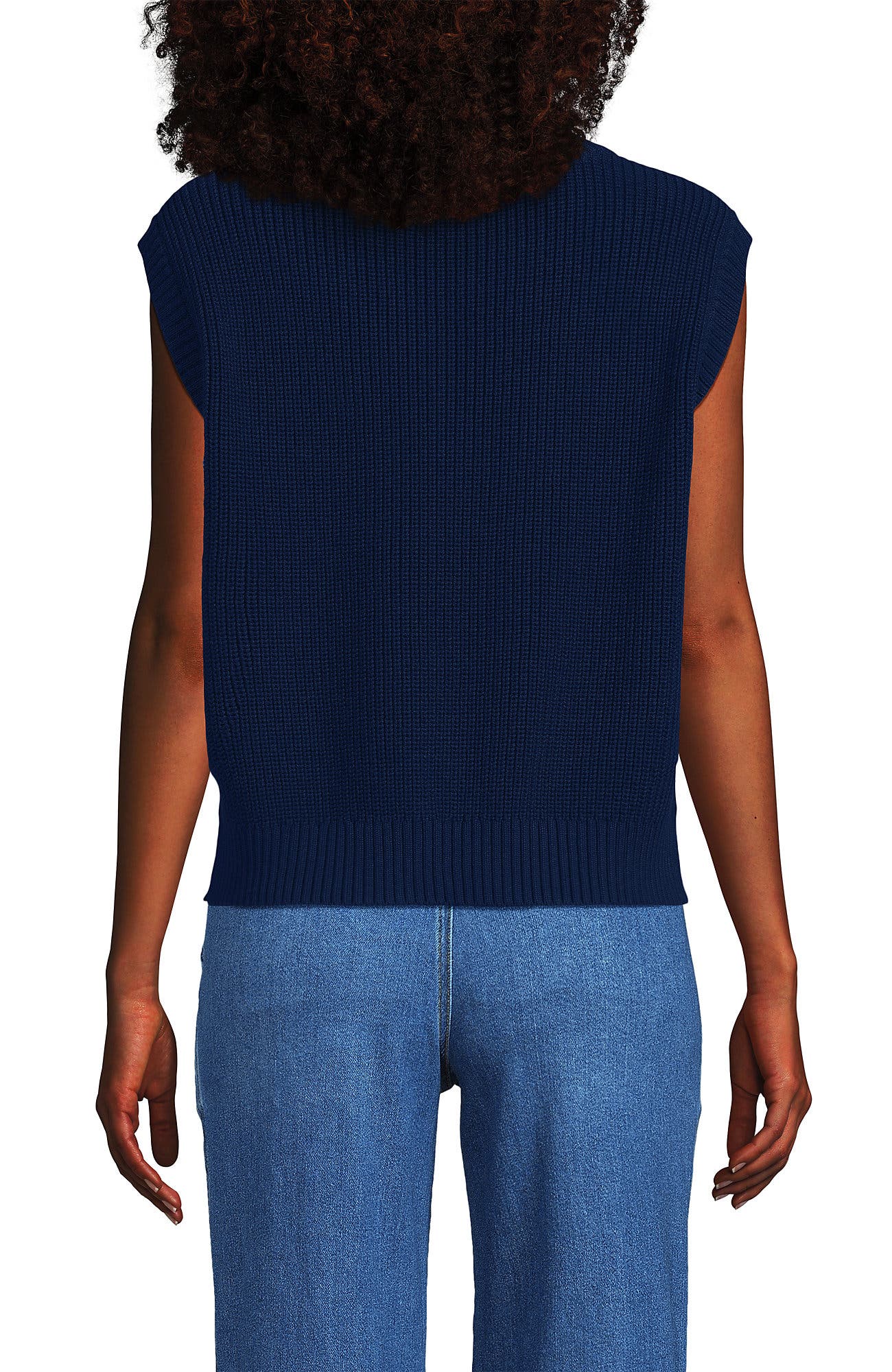 Drifter Modern Cable V Neck Vest Sweater - image 2