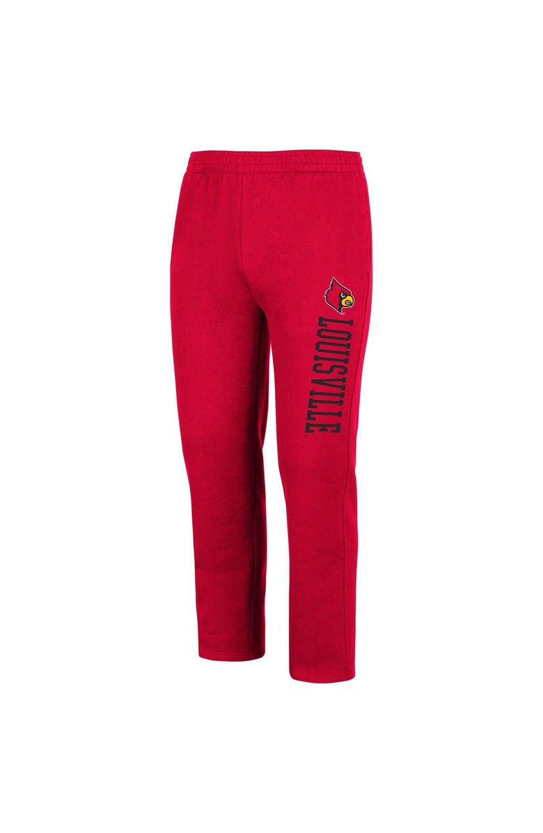 COLOSSEUM Men's Colosseum Red Louisville Cardinals Fleece Pants, Alternate, color, 