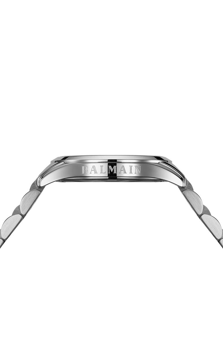 BALMAIN WATCHES Classic R Diamond Bracelet Watch, 34mm, Alternate, color, Silver