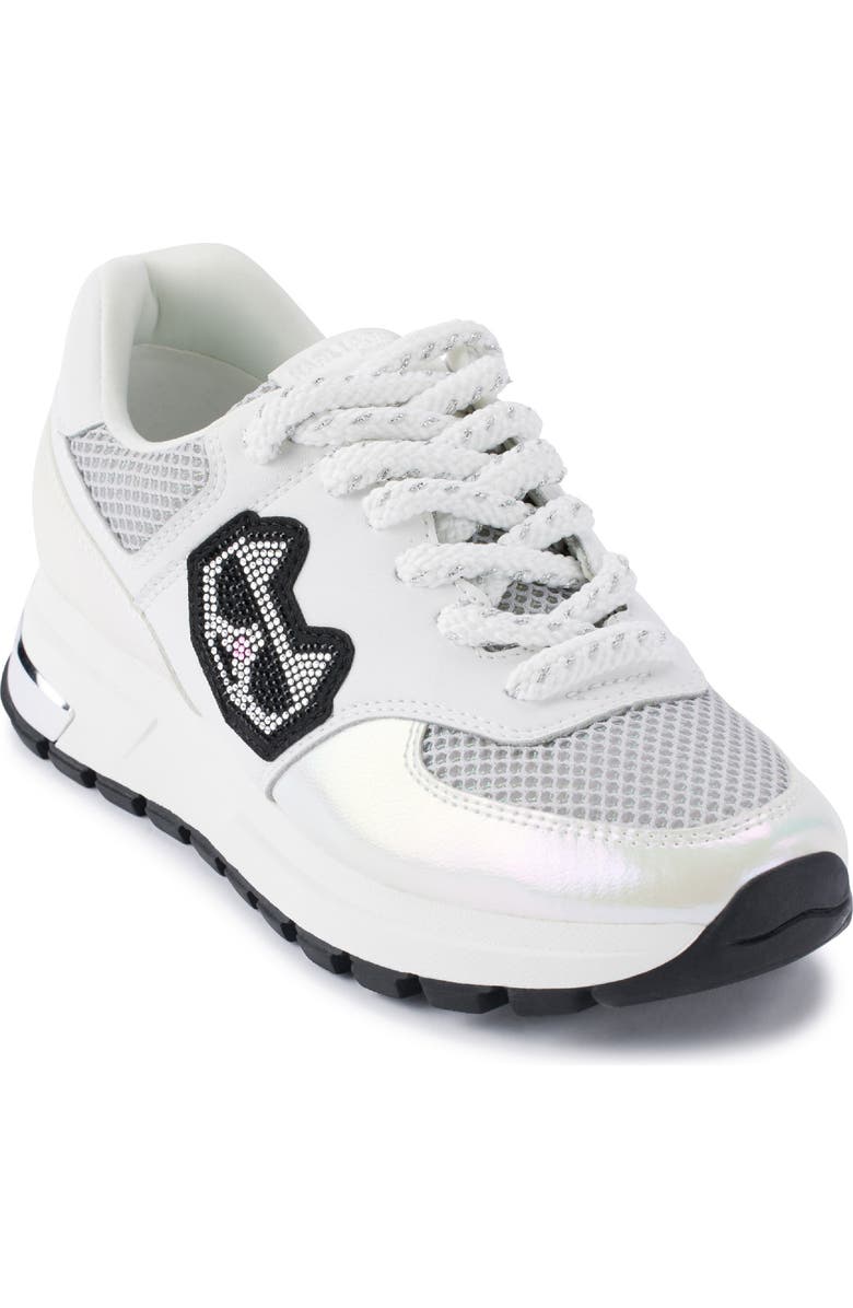 KARL LAGERFELD PARIS Mayu Sneaker, Main, color, Silver/ White