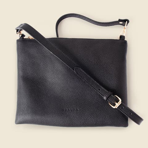 Leather Crossbody Bag with Adjustable Strap