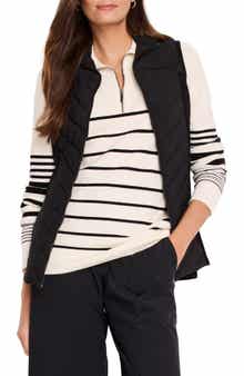 NZ ACTIVE by NIC+ZOE Quilted Mixed Media Jersey Puffer Vest