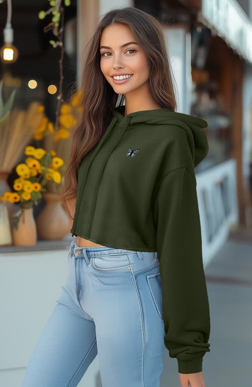 DALIX DALIX BUTTERFLY CROPPED HOODIE 