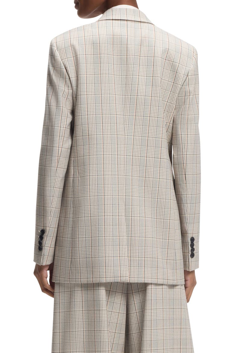 Jukana Windowpane Plaid Stretch Wool Blazer, Alternate, color, SEA BLOSSOM PLAID