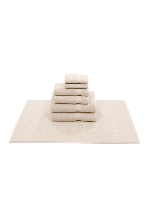 Sinemis Terry 7-Piece Towel Set - Beige