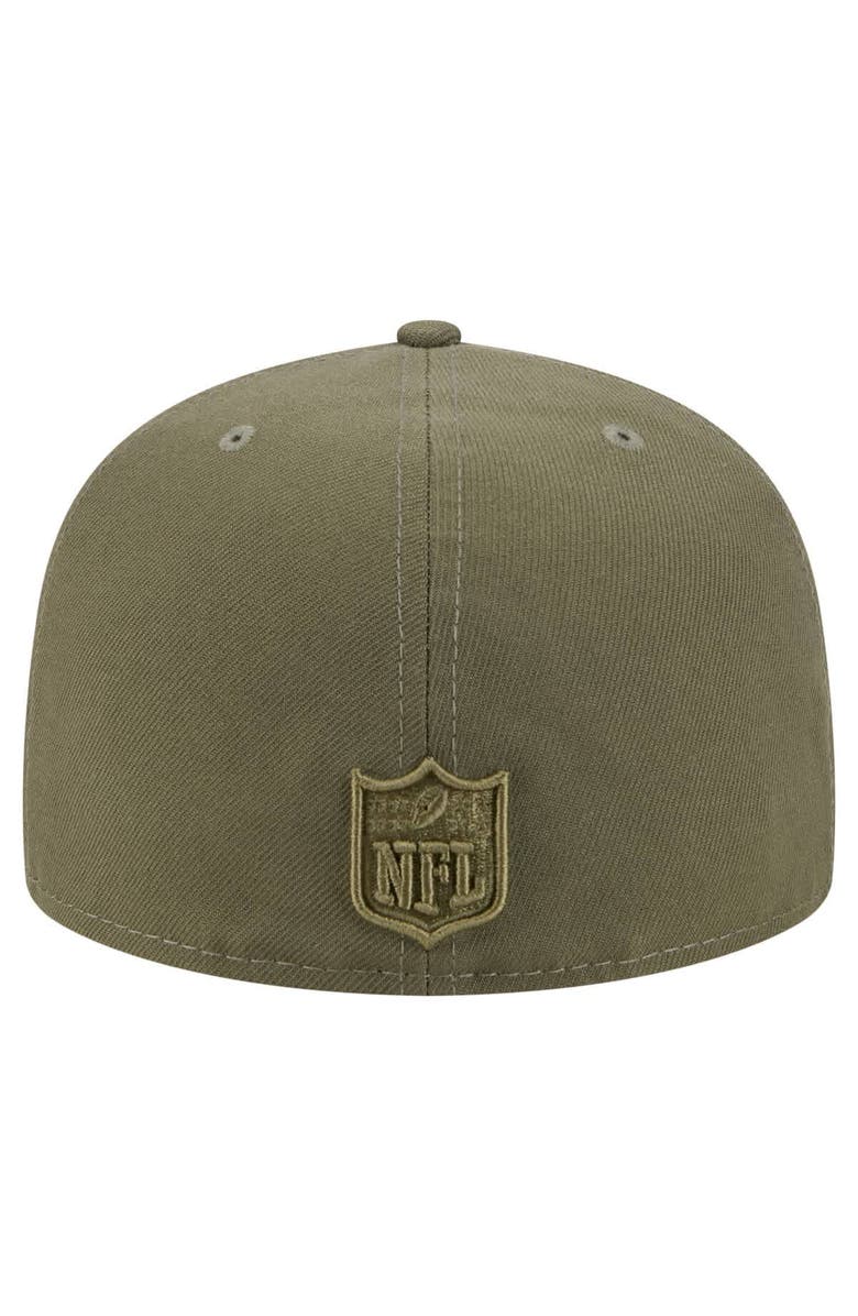 New Era Men's New Era  Olive Denver Broncos Color Pack A-Frame 59FIFTY Fitted Hat, Alternate, color, 