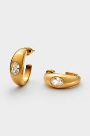 Katie Loxton Ayla Waterproof Gold Hoop Earrings