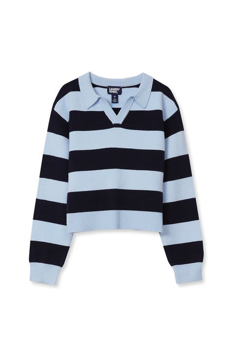 Girls Long Sleeve Rugby Sweater