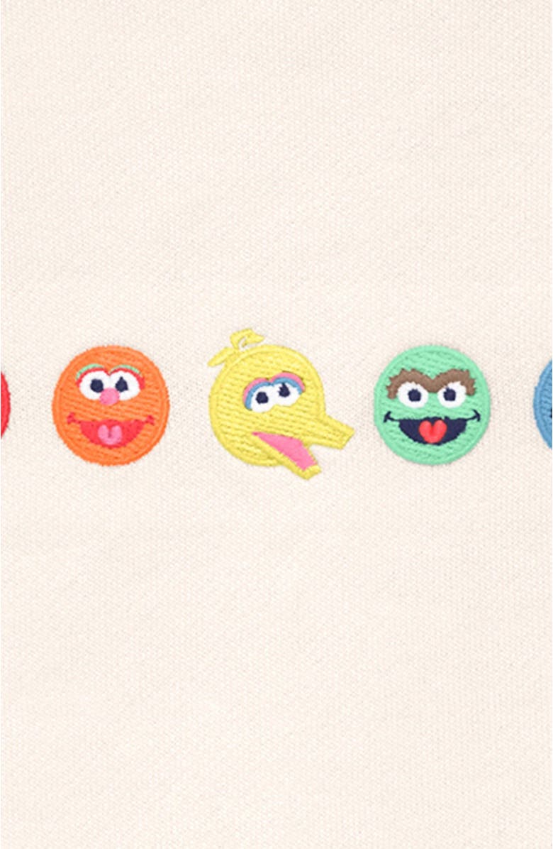 Primary Kids Sesame Street Friends Embroidered Sweatshirt, Alternate, color, Oat