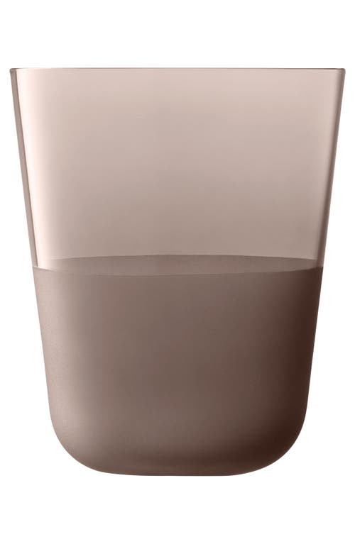 Lsa Arc Contrast Set Of 4 Tumblers In Brown