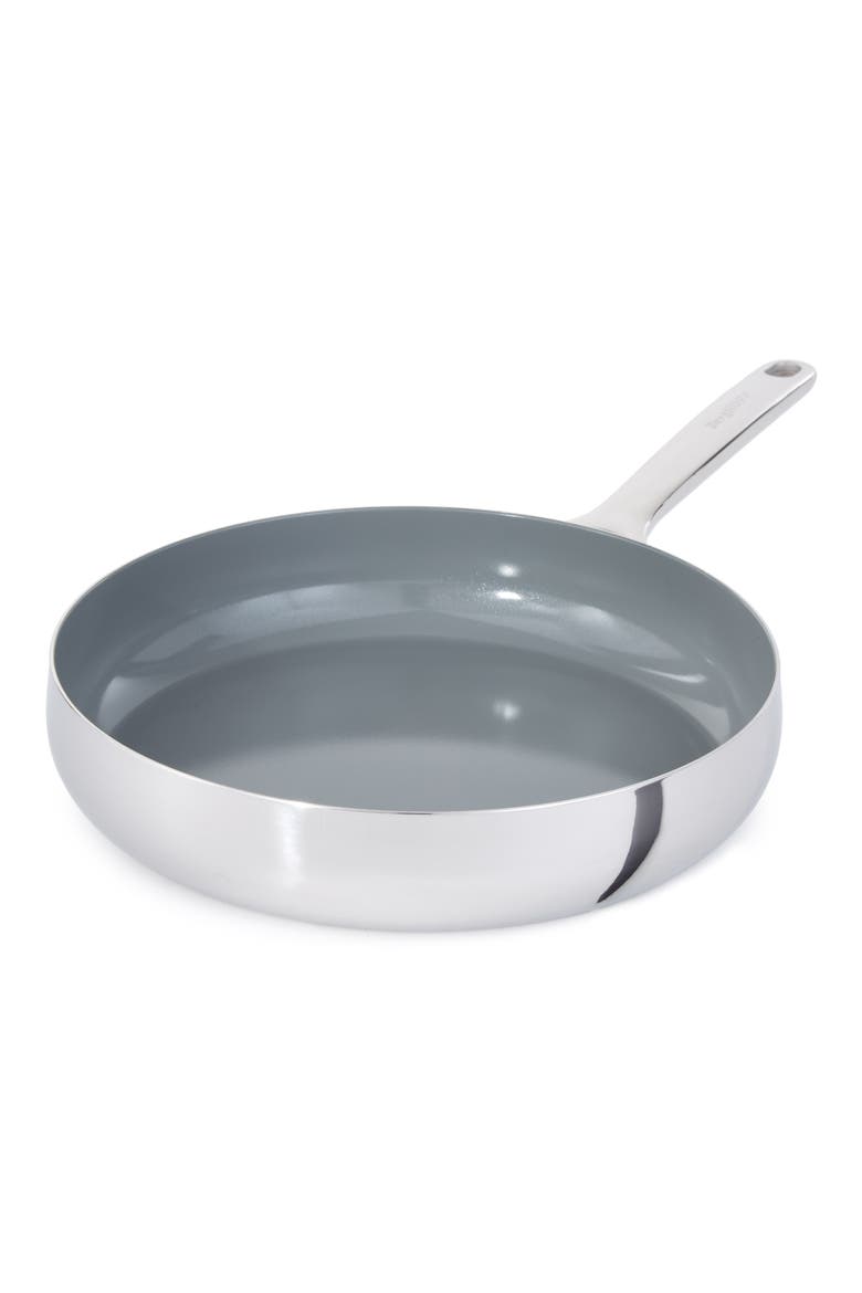 Belly Tri-Ply Stainless Steel Skillet, Main, color, STELLAR