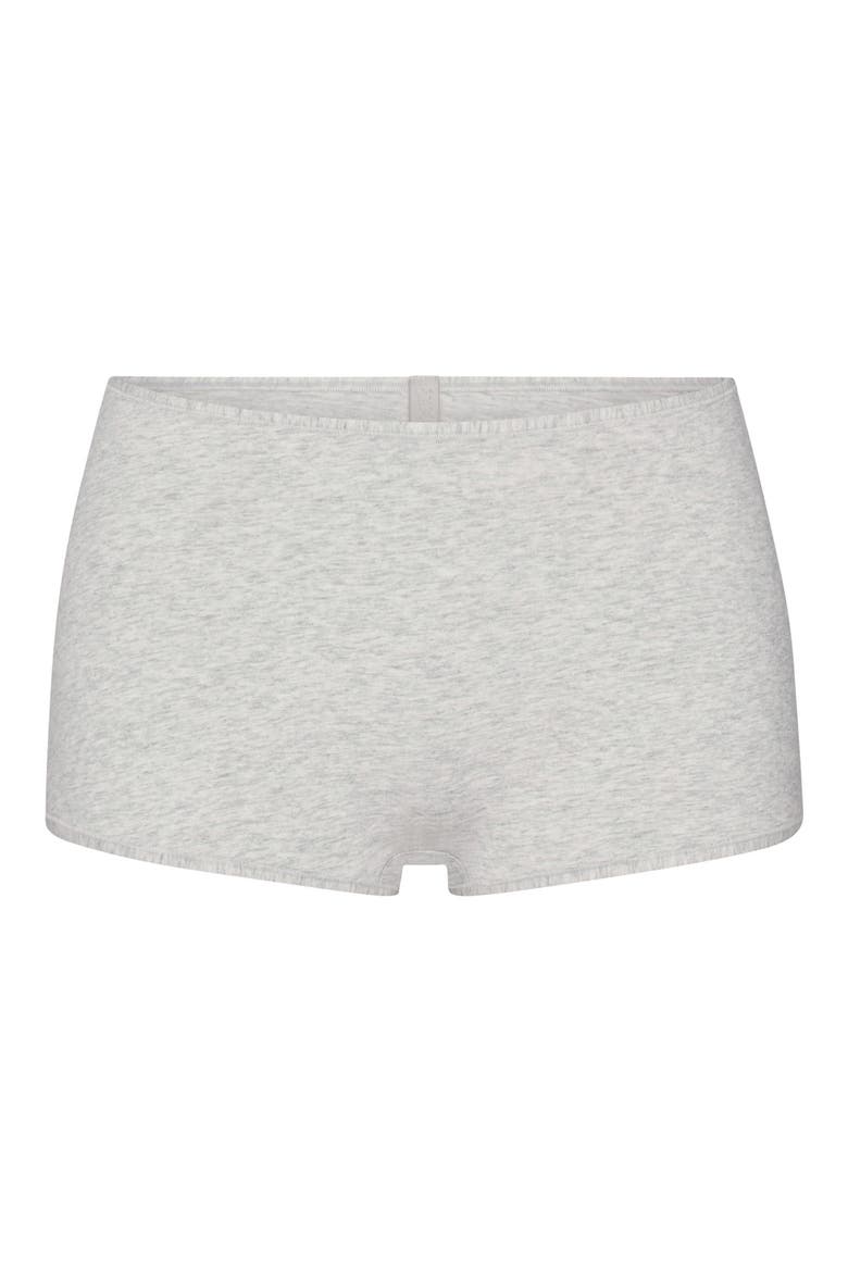 Everyday Cotton Boyshorts, Alternate, color, LIGHT HEATHER GREY