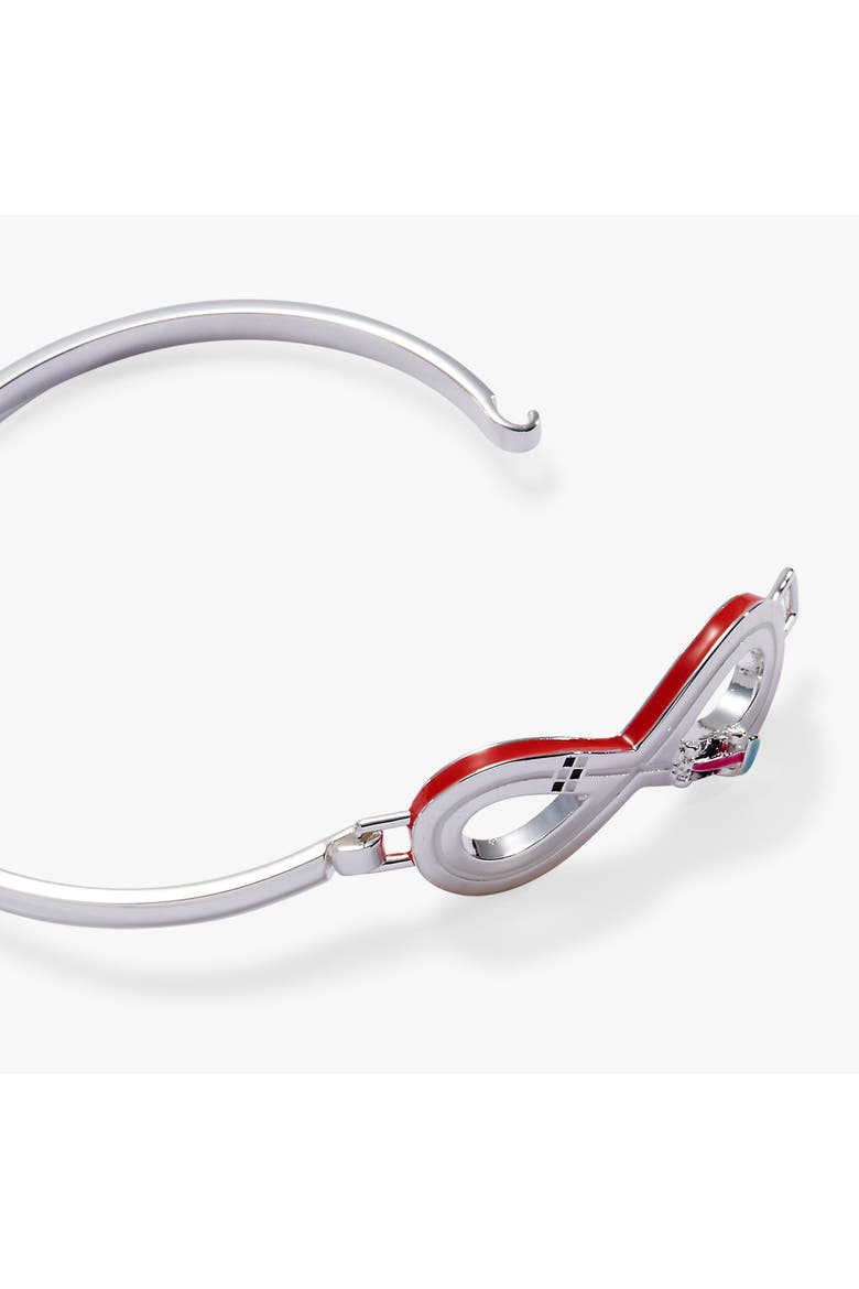 Hot Wheels Figure 8 Racecar Tension Bangle, Alternate, color, Silver