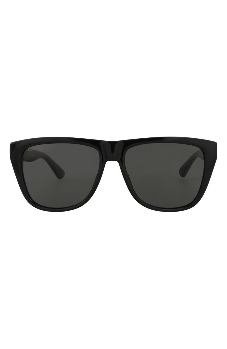 Gucci 57mm Core Square Sunglasses, Main, color,