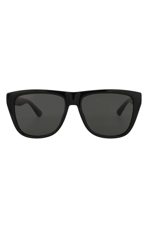 57mm Core Square Sunglasses