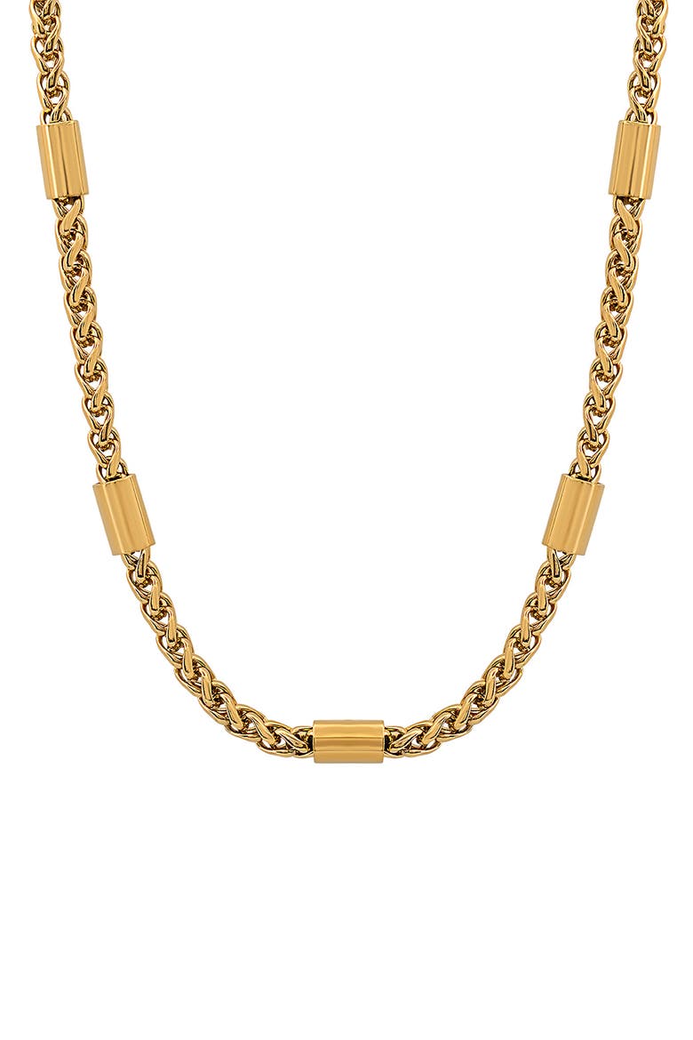 Station Chain Necklace, Alternate, color, GOLD