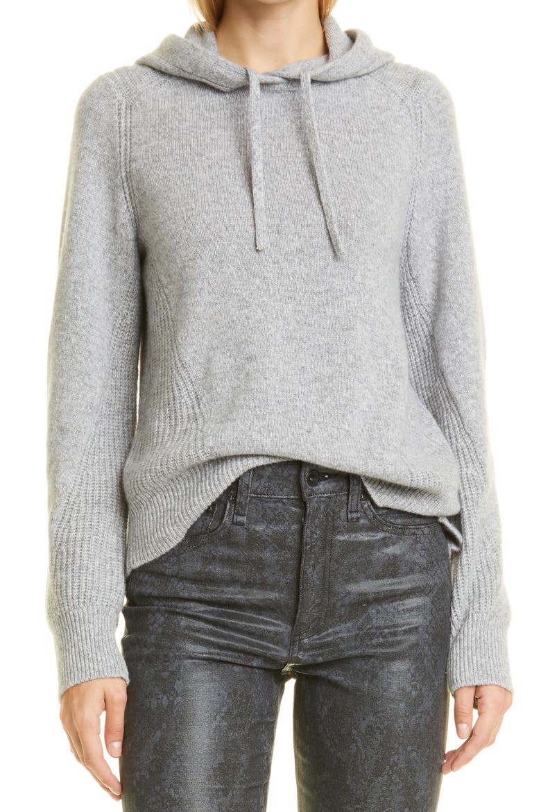 Pierce Cashmere Hoodie, Main, color, LTGREY