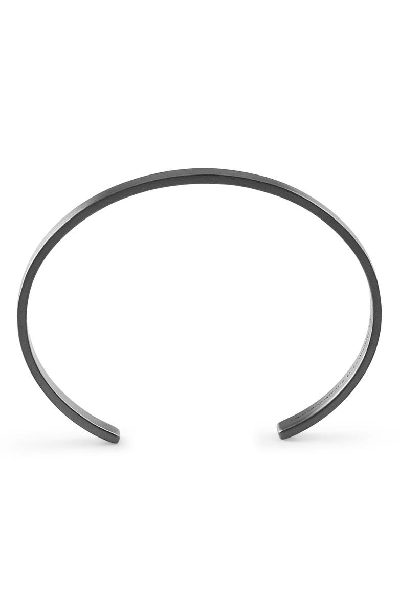 le gramme Men's 21G Brushed Sterling Silver Ribbon Cuff Bracelet, Alternate, color, 