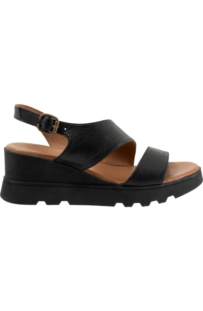 Bueno Gianna Slingback Platform Wedge Sandal, Alternate, color, Black