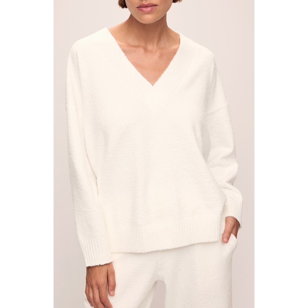 Eberjey Bouclè V-Neck Sweater in Ivory  product