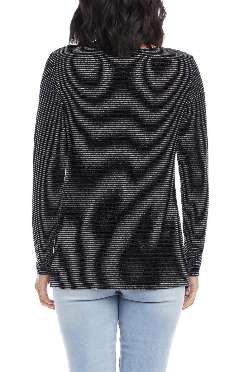 Karen Kane Stripe Asymmetrical Top, Alternate, color,