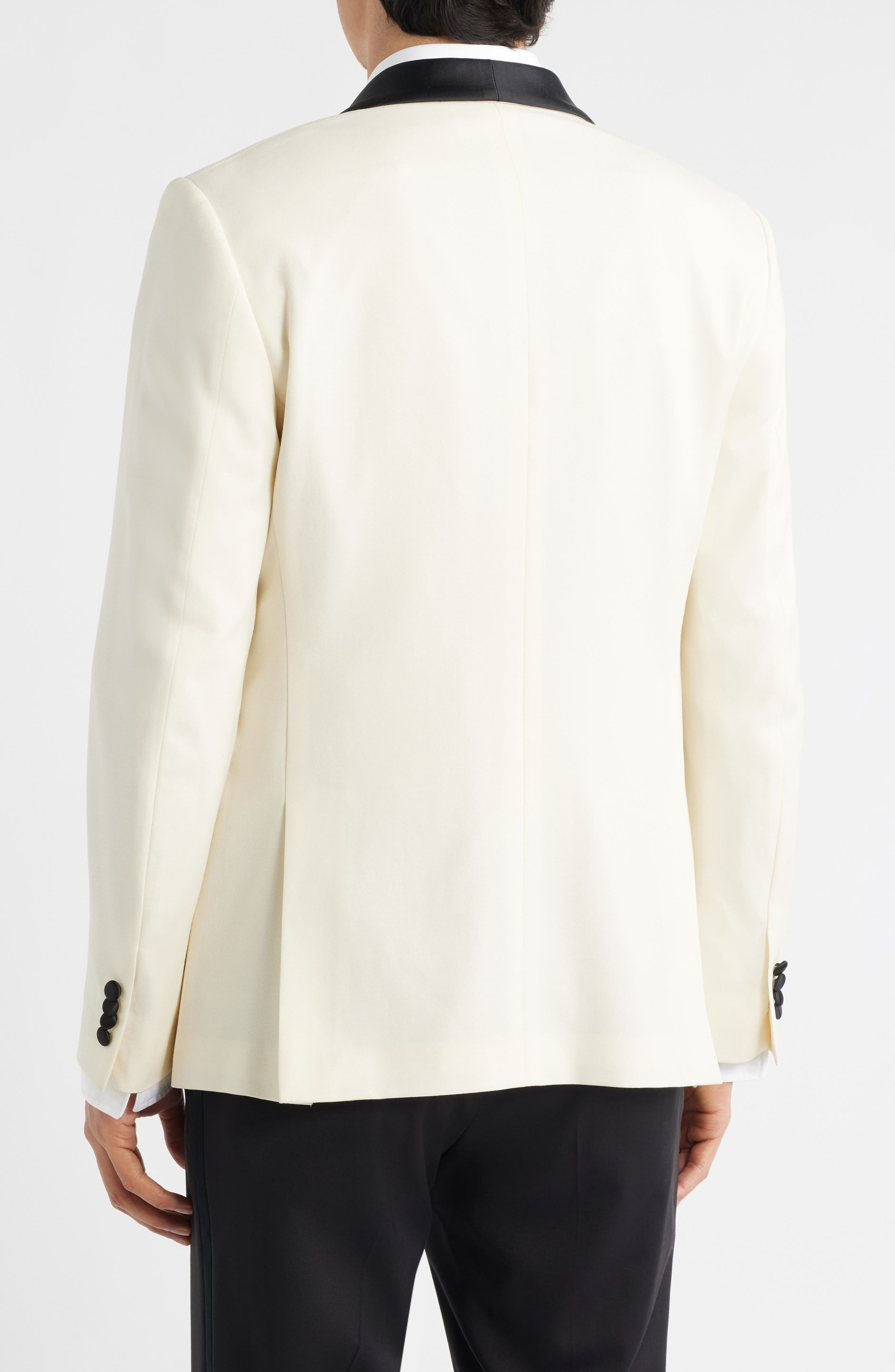 Brooklyn Off White Virgin Wool Dinner Jacket - image 2