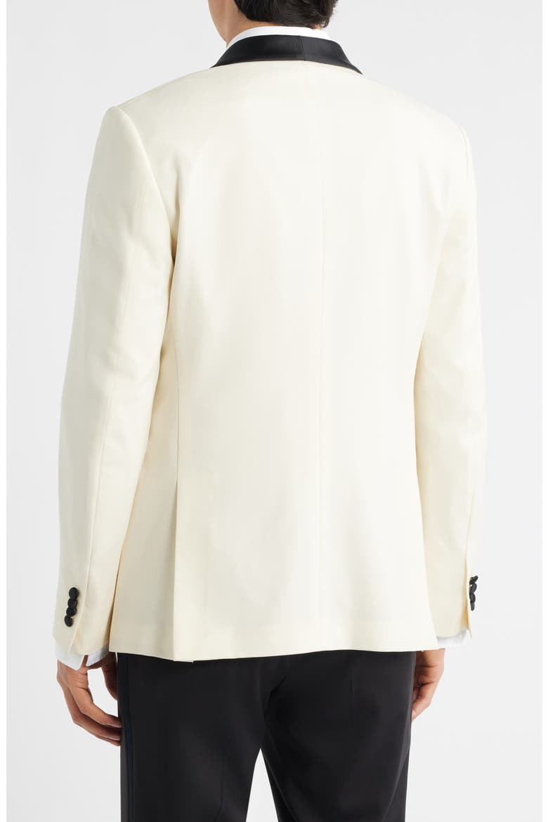 Brooklyn Off White Virgin Wool Dinner Jacket, Alternate, color, CREAM